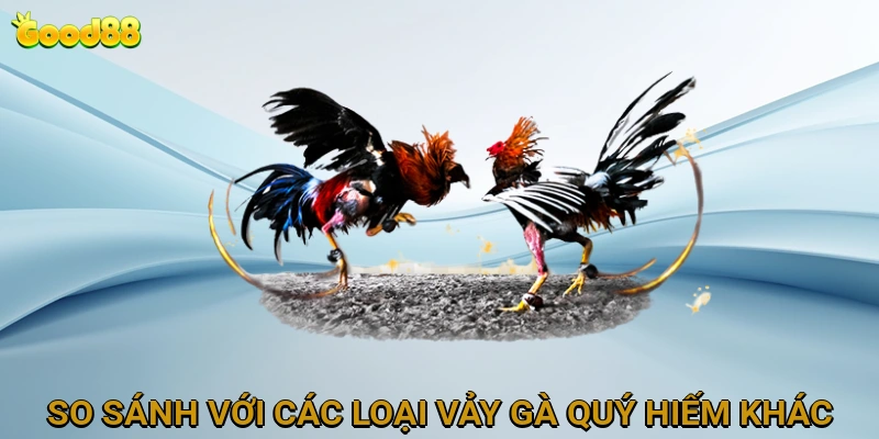 So sánh với các loại vảy gà quý hiếm khác